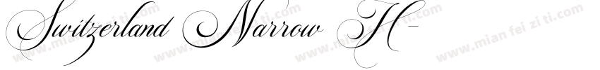 Switzerland Narrow H字体转换